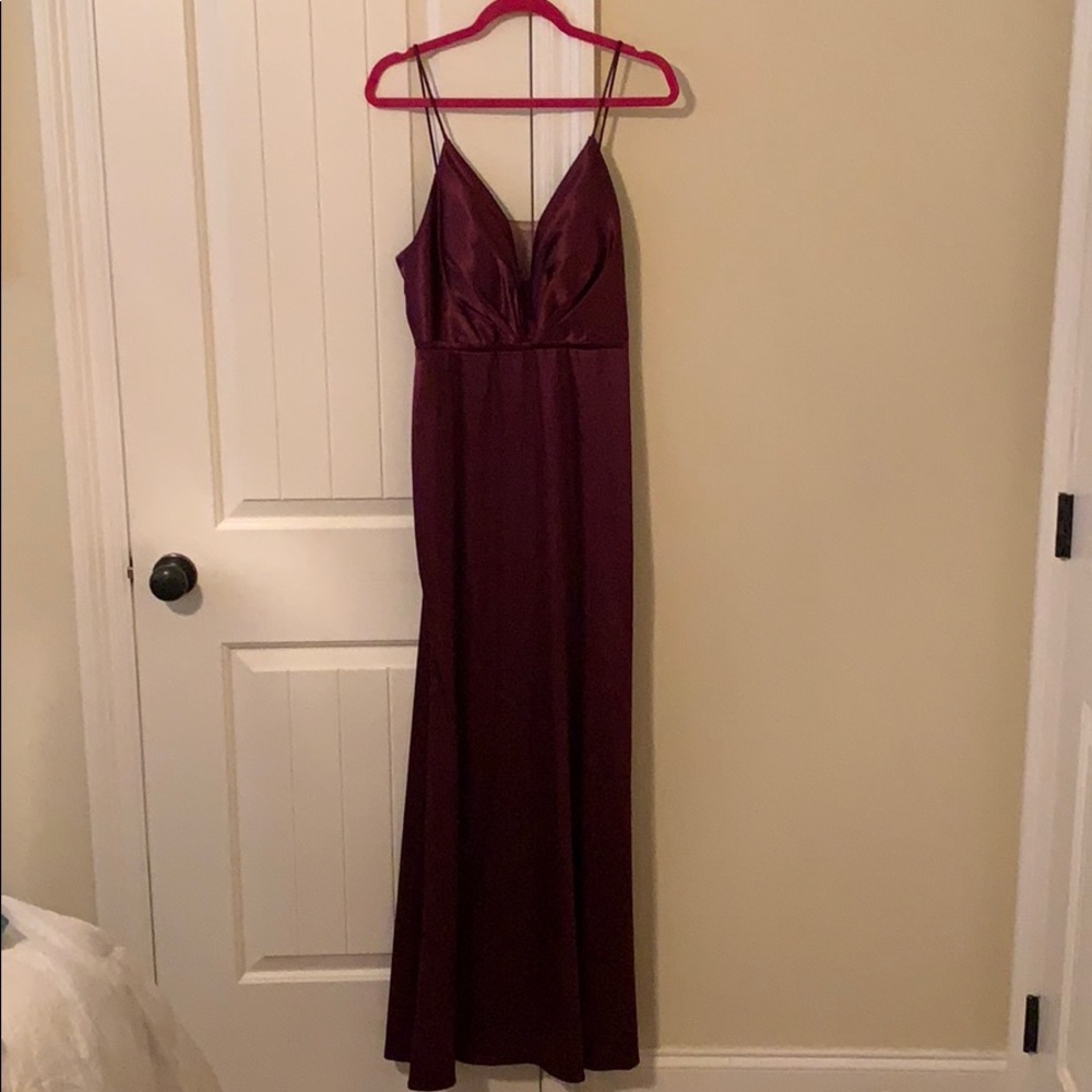 Satin Evening Gown